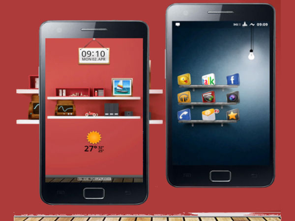 Android home screens Android home screens