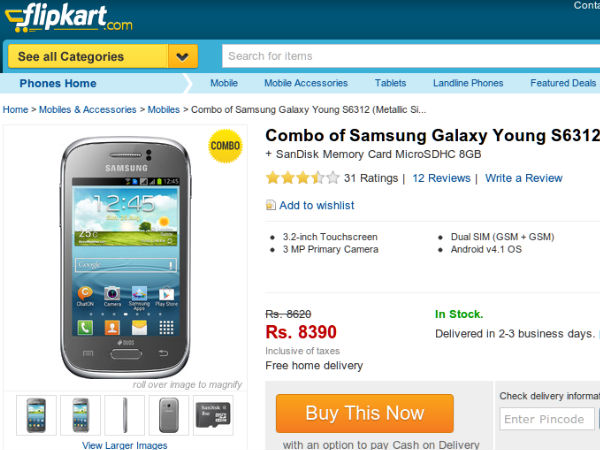 samsung galaxy young deal  