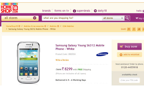 samsung galaxy young deal   