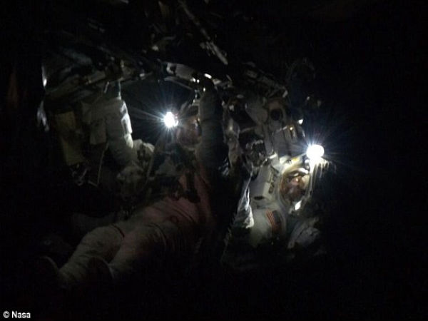 NASA astronauts fix ammonia leak