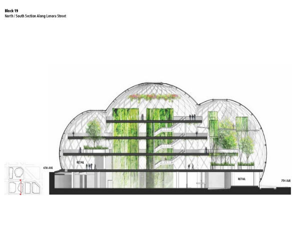 AmazonGlass Dome Headquarters In Seattle