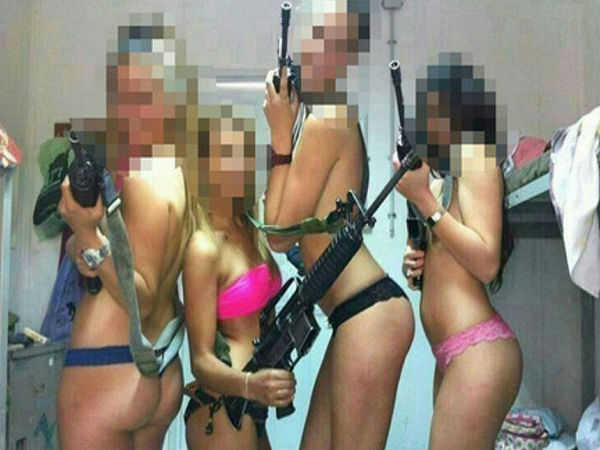 Female Israeli Soldiers Post underwear Photos on Facebook