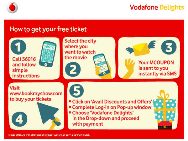  Free movie ticket offer 