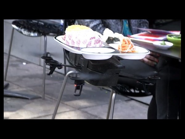 World's first flying tray 