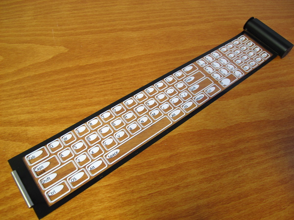 World's first mobile transparent rollable keyboard