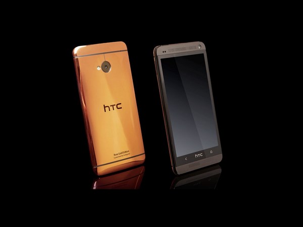 HTC One gold-plated edition HTC One gold-plated edition