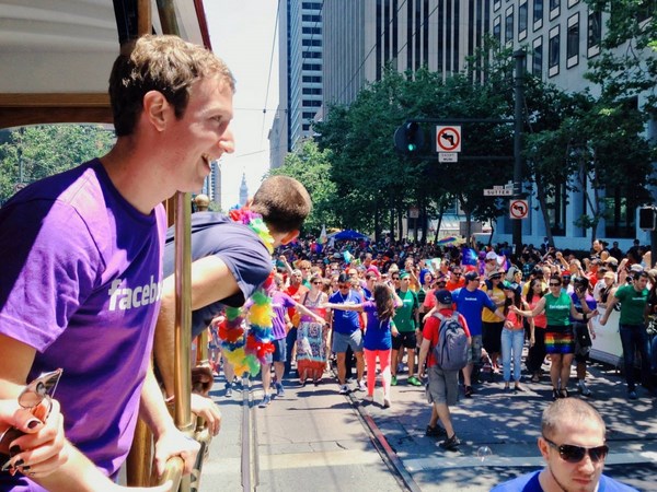 Mark Zuckerberg Gay Pride Parade Marched