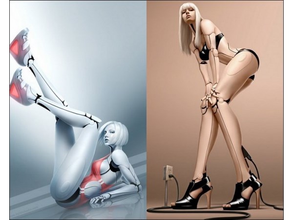 Amazing sexy robot girls
