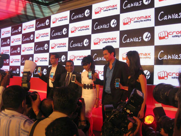 Micromax Canvas 4 launch event pics