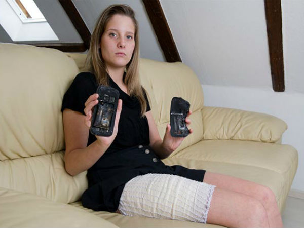 Samsung Galaxy S III explodes