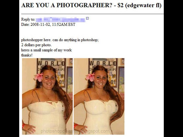 Photoshop mistakes.
