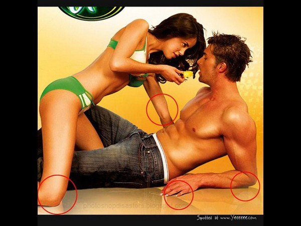 Photoshop mistakes.