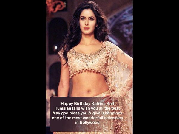 Bollywood actress Katrina Kaif birthday
