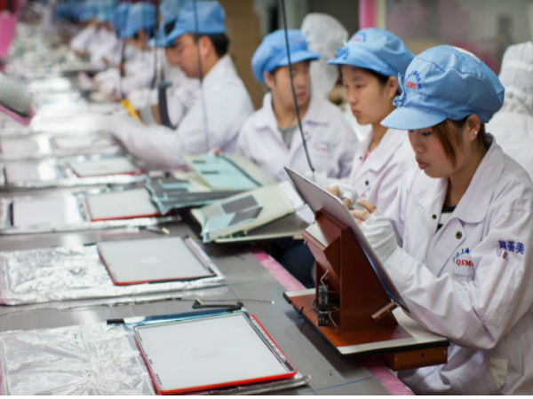 Chines apple factory workers conditation 