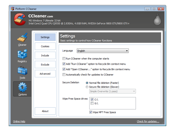 How to use ccleaner