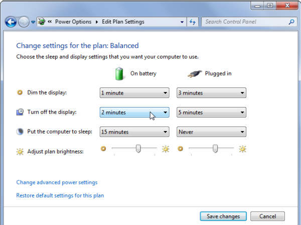 Display Automatically Turn Off