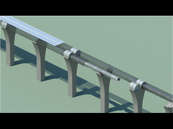 Hyperloop high speed train 