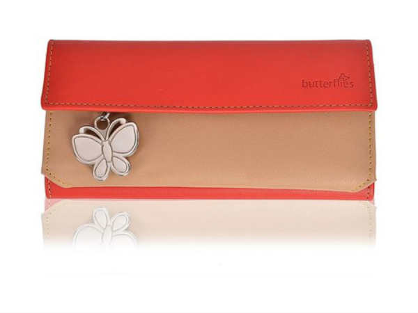 Butterflies Textured Finish Wallet