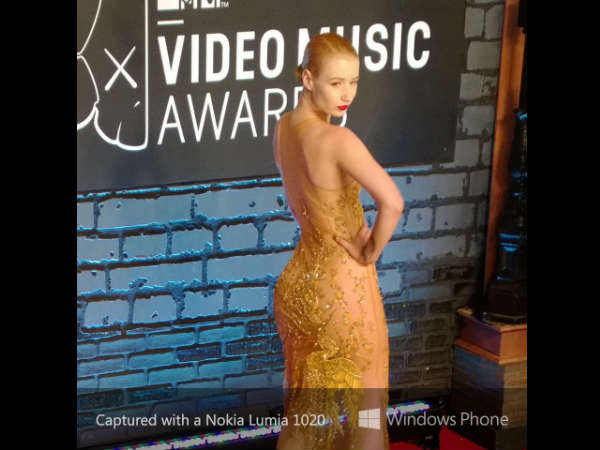 Nokia Lumia 1020 At MTV Award Clicks. 