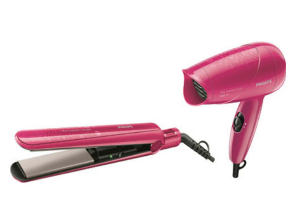 Philips HP8643 Miss Fresher's Pack Hair Straightener + Hair Dryer