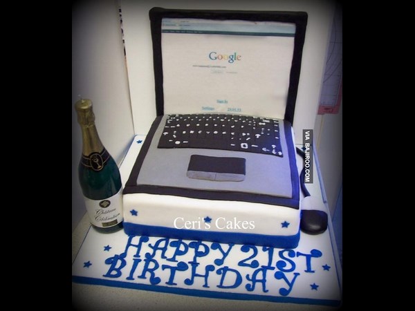 Amazing laptop themed cakes 