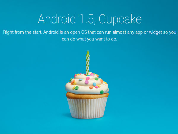Android 1.5, Cupcake