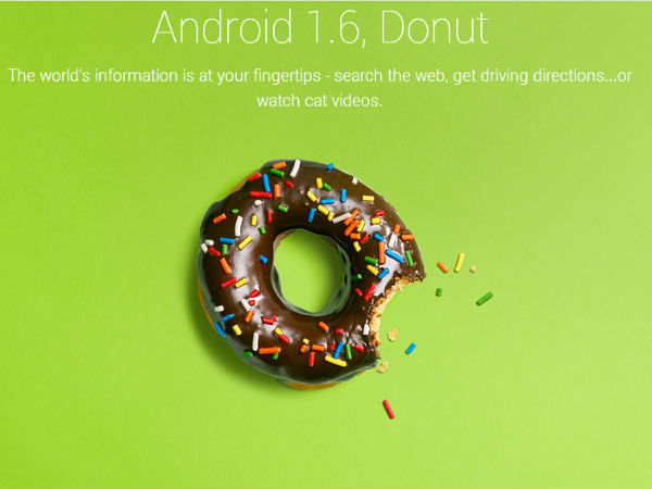 Android 1.6, Donut