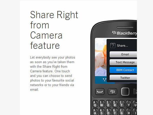 BlackBerry 9720 Features 