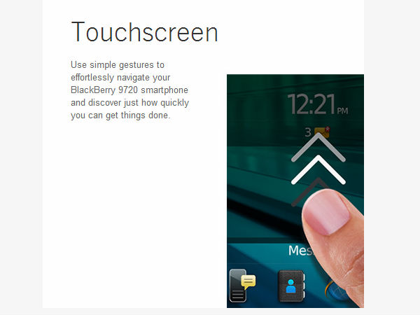 BlackBerry 9720 Features 