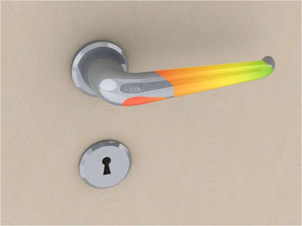 Door Handle With Self-sterilization System 