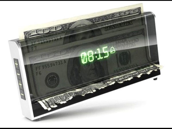 Money Shredding Alarm Clock
