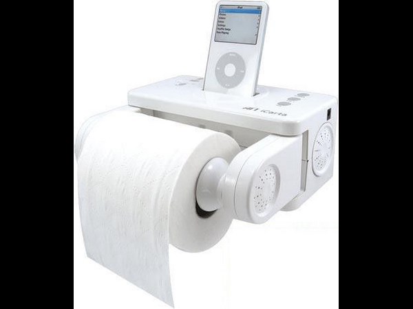 iPod toilet dock