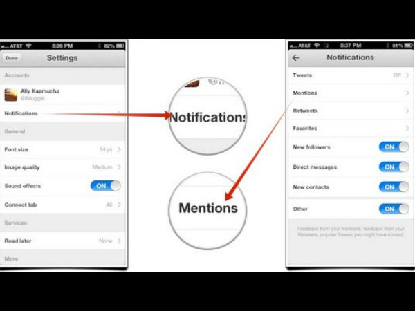 Turn off mobile push notifications