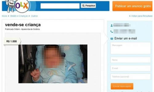 OLX पर मां बाप ने लगार्इ, 1000 डॉलर पर बच्चे की बोली OLX पर मां बाप ने लगार्इ, 1000 डॉलर पर बच्चे की बोली