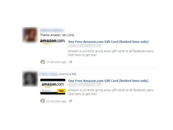 Facebook Free Gift Cards Posts