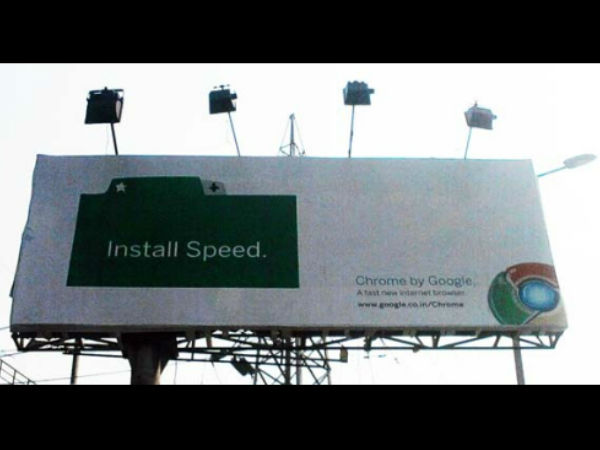 Google crome Billboard 