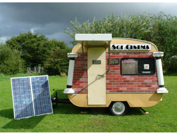 World's Smallest Solar-Powered Movie Theater