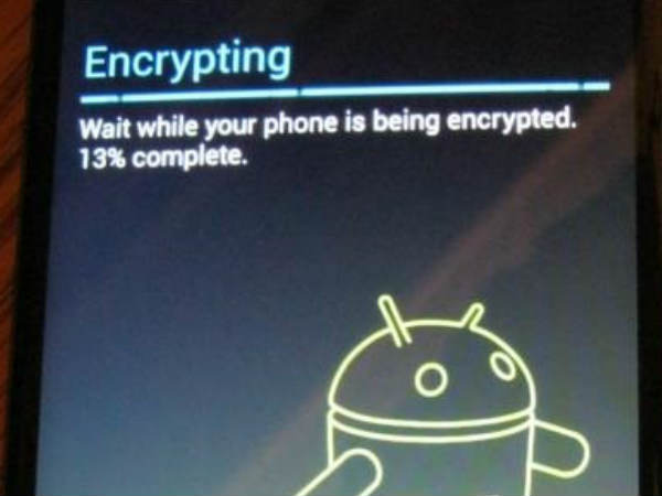 Encrypt your device Encrypt your device