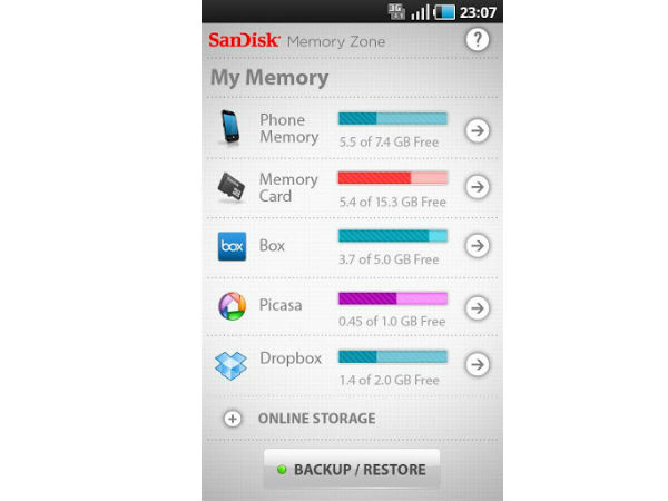 SanDisk Memory Zone (Android)