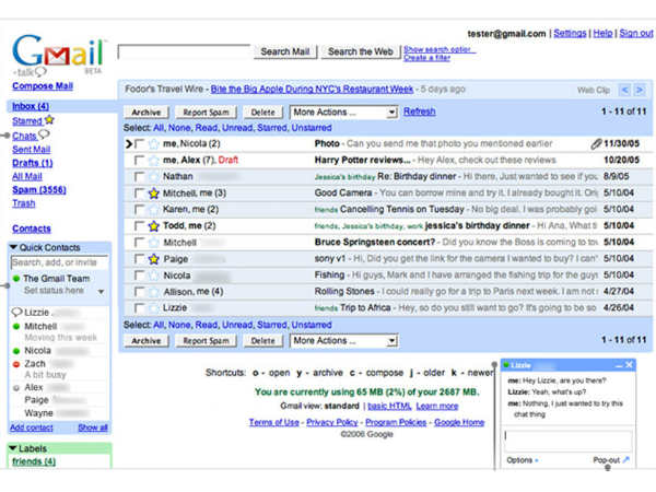 2006: Chat and Calendar