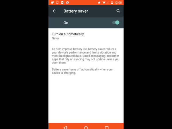 एंड्रायड लॉलीपॉप में कैसे सेव करें बैटरी 