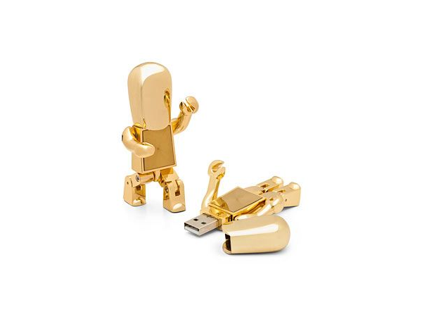 Golden man pendrive 