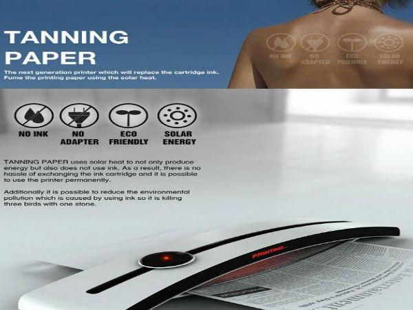 solar powered printer