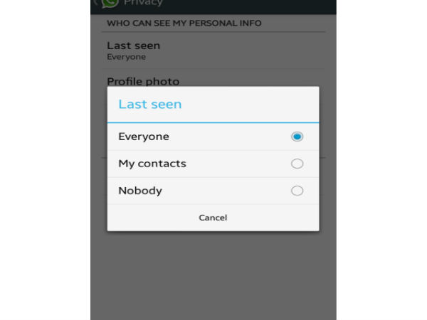 Hide ‘last seen’ timestamp