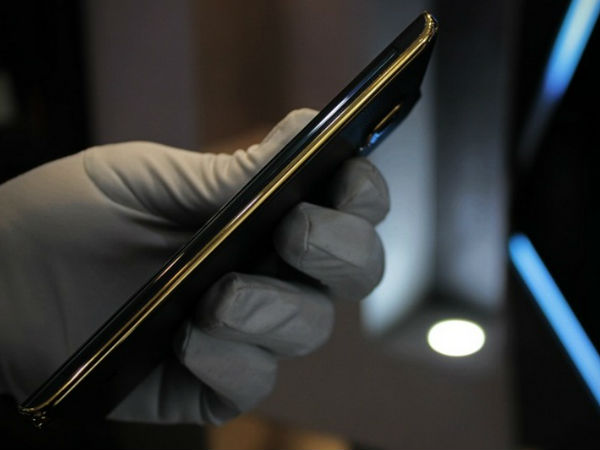 Gold plated Samsung Galaxy Note Edge 