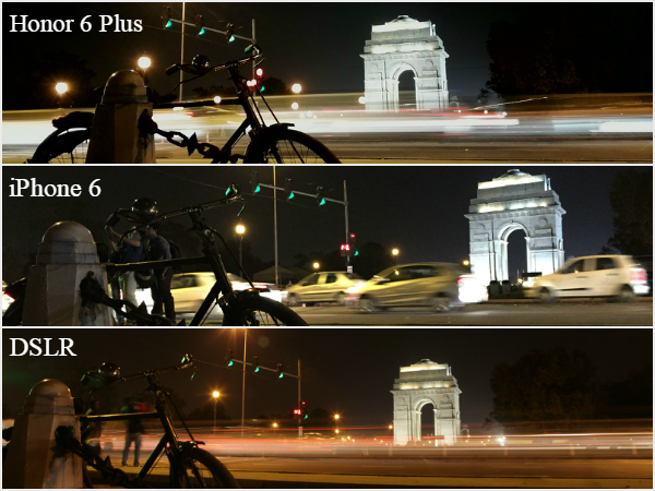 Huawei Honor 6 Plus vs Apple iPhone 6 Plus vs DSLR