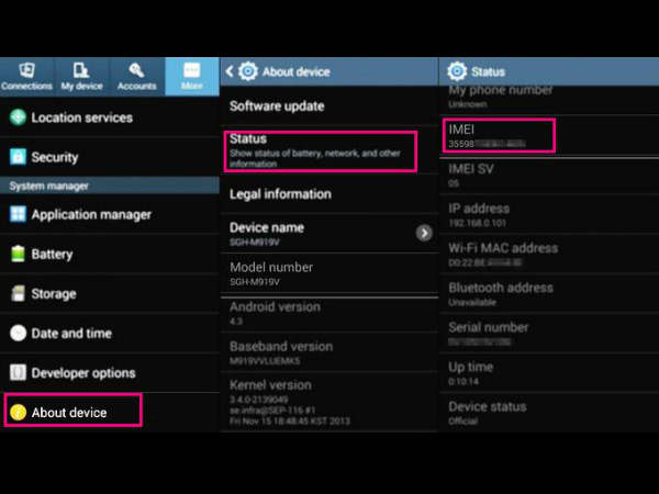Check Settings Check Settings