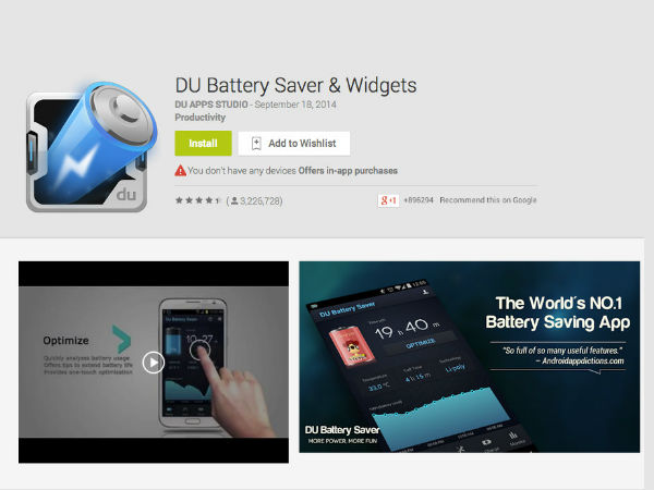DU Battery Saver DU Battery Saver