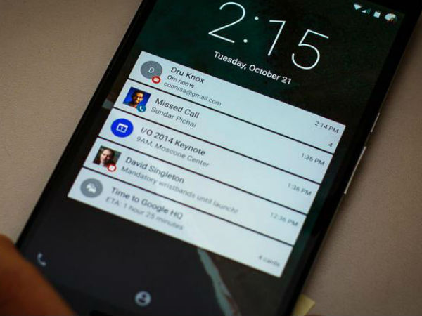 Lock screen notifications
