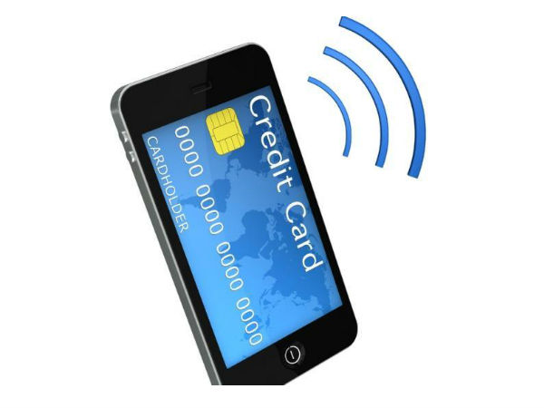 Credit card detail on phone